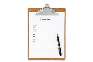 Proof reading checklist