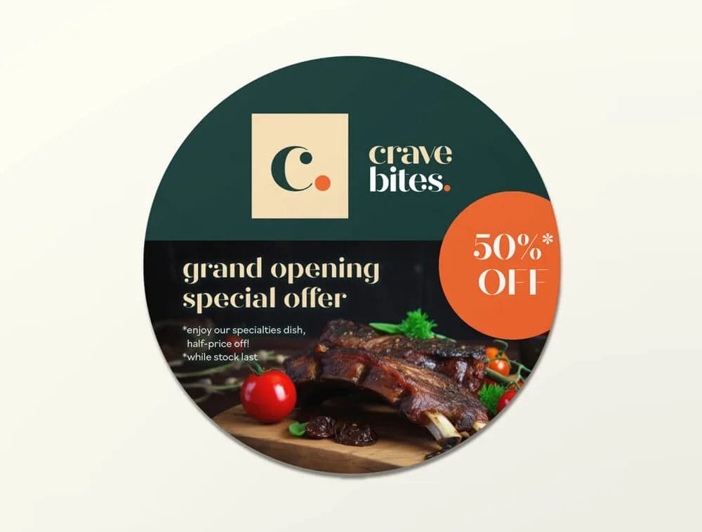 Floor Decals Promo CraveBites