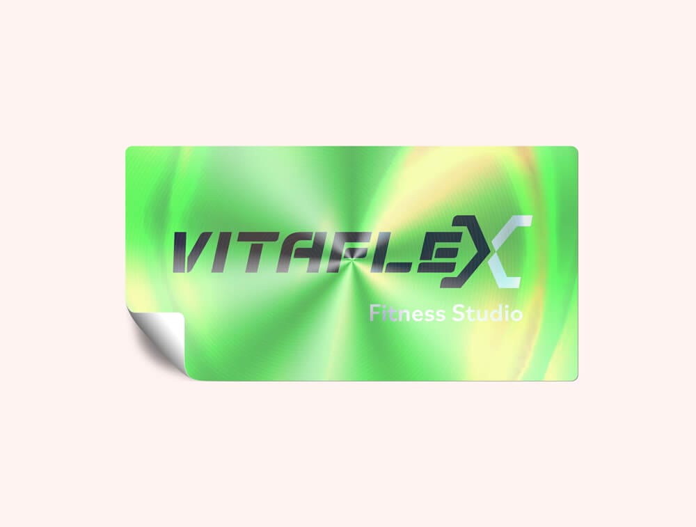 VitaFlex Holographic Sticker Rectangle