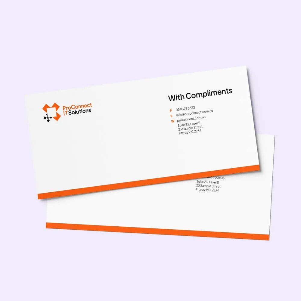 With Compliments slips