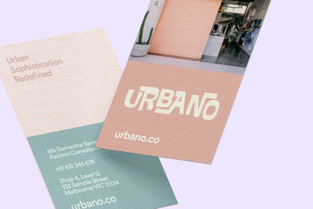 Urbano Business Card Purple