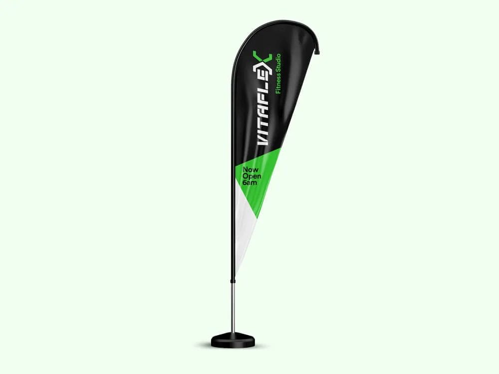 Vitaflex Fitness Studio Tear Drop Banner